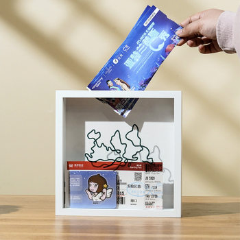 Ticket stub photo frame train ticket concert movie collection ticket travel ticket coin commemorative banknote record storage frame