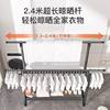 Floor-Standing Balcony Folding Clothes Drying Rack for Home Indoor and Outdoor Use, Retractable Clothes Hanger, Quilt Drying Rack, Clothes Drying Rod