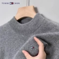 Gray [half turtleneck]