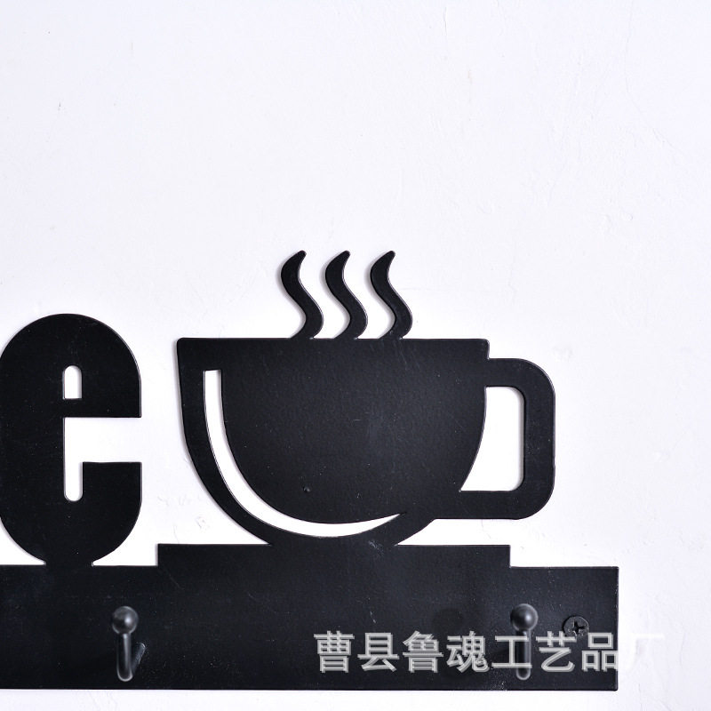 Ready-Made Coffee Cup Storage Rack Coffee Mug Organizer Key Hook Coat Hook Kitchen Utensil Storage