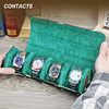 New first layer cowhide handmade camouflage four-position watch storage box travel portable leather watch box