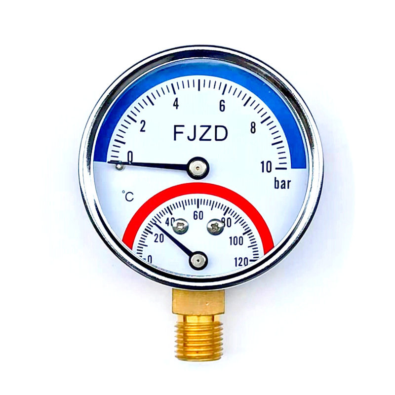 Factory direct supply plumbing temperature pressure gauge double water display system engineering y filter pressure reducing valve stainless steel shell