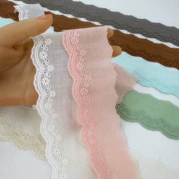 4.5cm Wide Xiaomei Pattern Apricot Cotton Lace Accessories Princess Dress Children's Lolita Cuff Collar Table