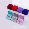 Flannel Earrings Box Jewelry Box Emblem Box 7*7 Earrings Collection Box Various Style Earrings Earrings Necklace Emblem Box