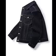 Selvedge Denim Raw Men's Spring Fall New Casual Loose Plus Size American Vintage Streetwear Cargo Flip