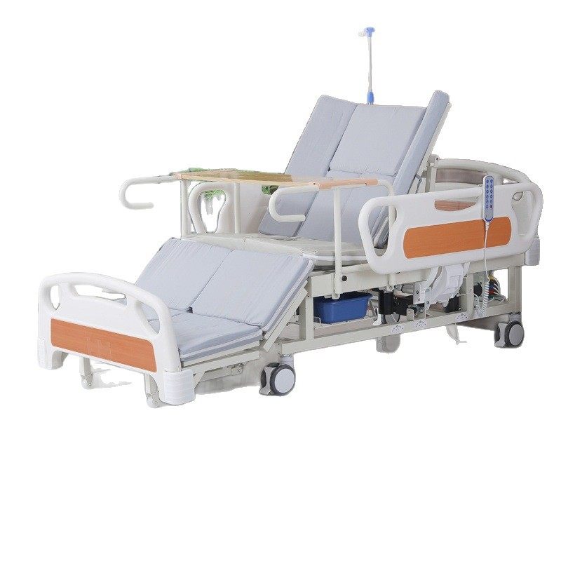 Electric Multifunctional Nursing Bed, Hand-Held Integrated Nursing Bed, Electric Back-Turning Bed with Toilet Hole, Home Nursing Bed