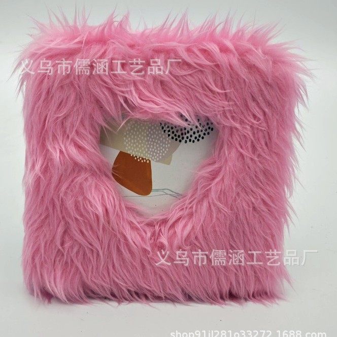 Plush cross-border photo frame creative table cute simple photo wall living room table decorative gift photo frame wholesale