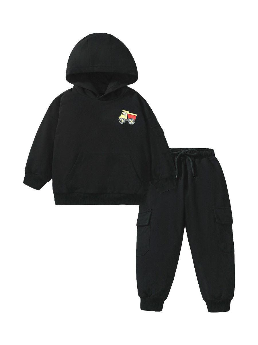 Ensemble sweat à capuche garçon à capuche, nouvel ensemble sweat à capuche garçon manche longue automne