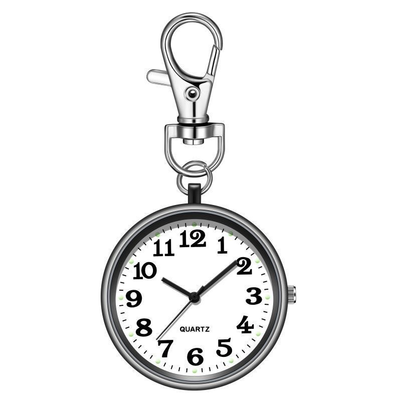 Pocket Watch with Large Dial, Digital Watch for the Elderly, Student Exam Watch, Simple Universal Model, Keychain Watch