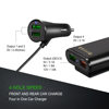 QC3.0 four-port car charger fast car charger fast charger qc3.0 flash charger new rear seat charger 4USB