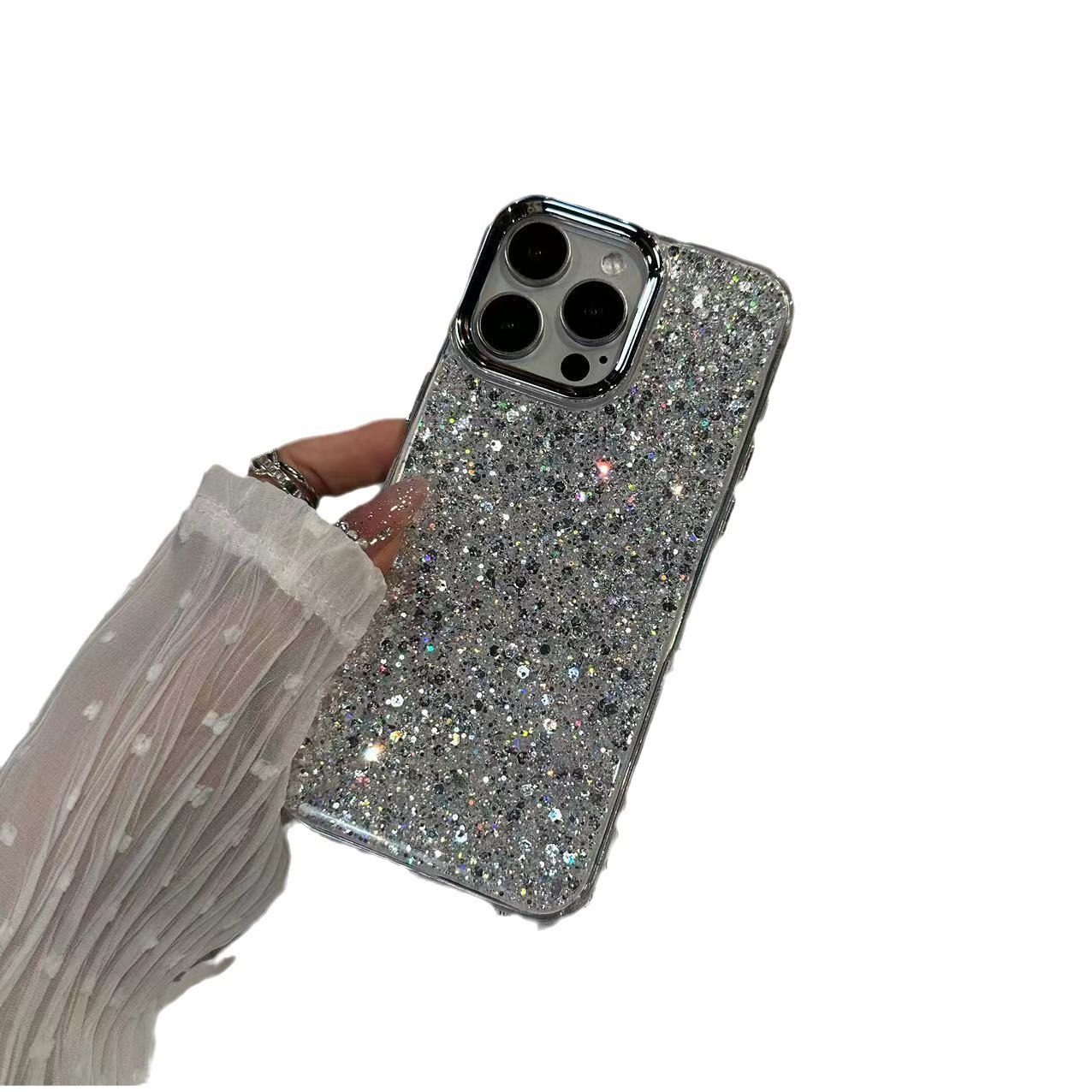 Korean Style Light Luxury Applicable Glory 300 New Phone Case Huawei Mate70 Advanced Sense Electroplated Glitter Sequins