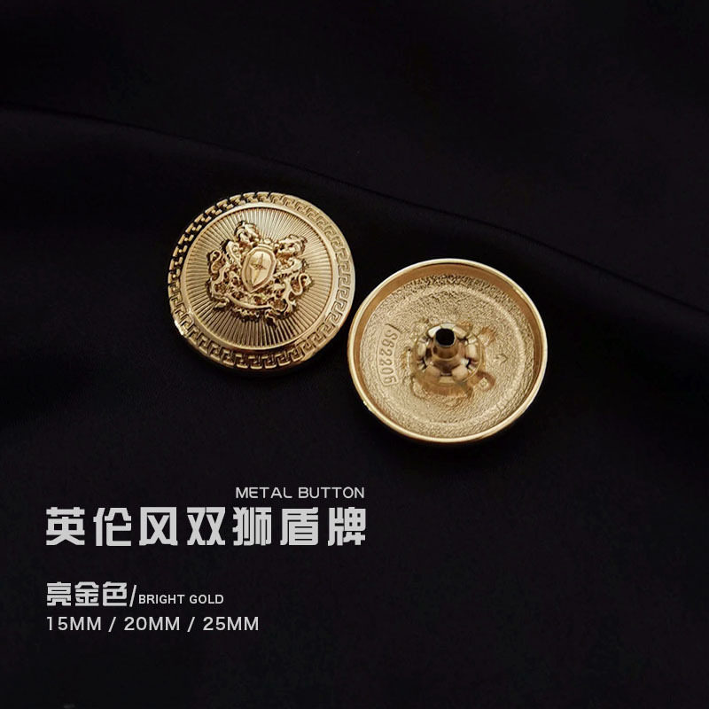 明るい金色 * 24l = 15.0mmのボタン