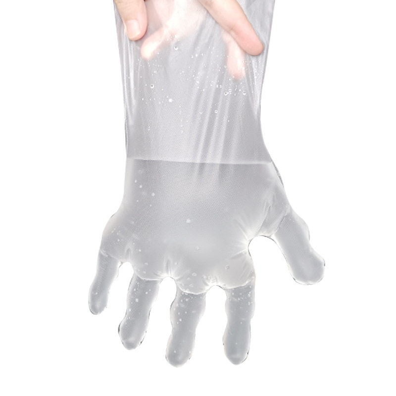 Disposable CPE Gloves Thickened Transparent Film Gloves Catering Beauty Takeaway Plastic Tpe Gloves