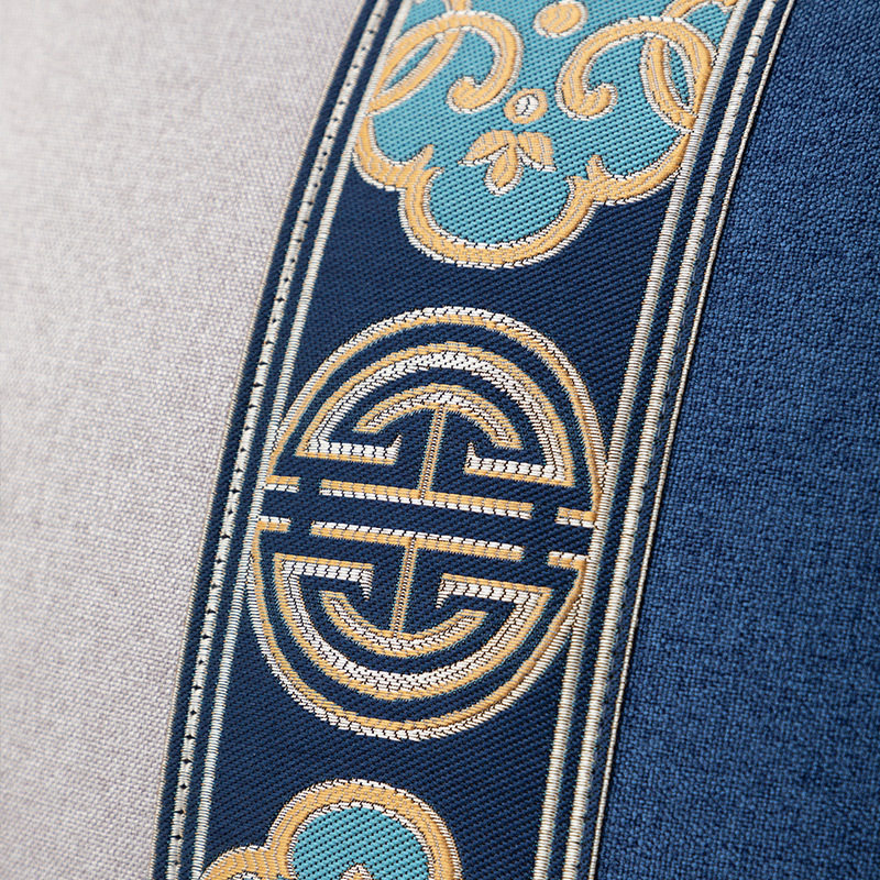 Light Luxury New Chinese Style Pillow Sofa Living Room Chinese Style Cushion Cover Wedding Red Pillow Case Linen Cotton Linen Bedside