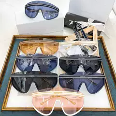 D Brand Sunglasses with Integrated Logo, Same Style as Popular on Xiaohongshu, Club M2U, Sun Protection Sunglasses