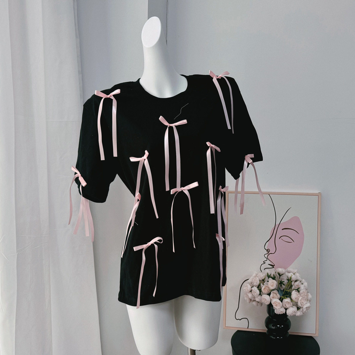 Womens Summer Loose Fit Short Sleeve T Shirt Bohemian Fringe Design 100 Cotton Casual Style Wholesale Available