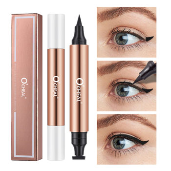 Cross-Border Ocheal Double-Ended Triangular Seal Lying Silkworm Pen Long-Lasting Non-Smudge Waterproof Thick Liquid Eyeliner Pen for Beginners