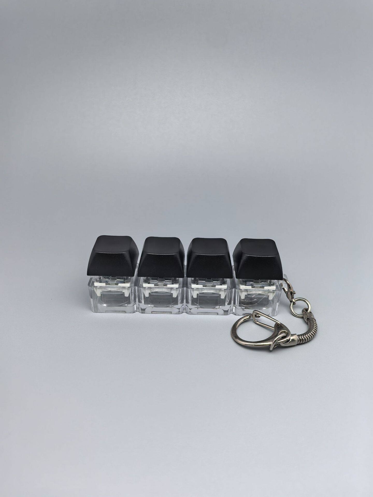 四键马卡龙按键解压玩具钥匙扣键盘办公摸鱼按键解压玩具跨境