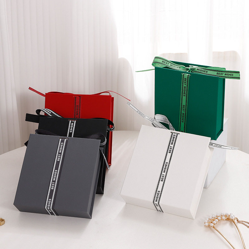 Ready-Made Flip-Top Jewelry Packaging Box, Earring Jewelry Box, Ring Earring Jewelry Paper Box, Necklace Bracelet Gift Box