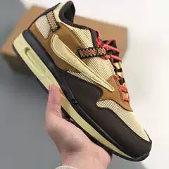 Putian High Version MAX travis ts Joint Baroque Brown Air Cushion Running Leisure sneaker