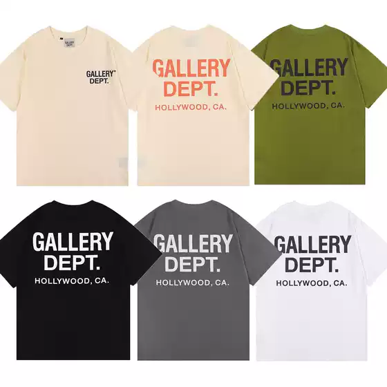 Gallery Dept New Summer T-Shirts for Men and Women, Couple's Base Shirts, Loose and Stylish, Available for Dropshipping