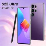 S25 ultra трансграничный мобильный телефон global edition с сетевым интерфейсом true 4G с перфорированным экраном диагональю 7,3 дюйма и встроенной ручкой 4 + 64g