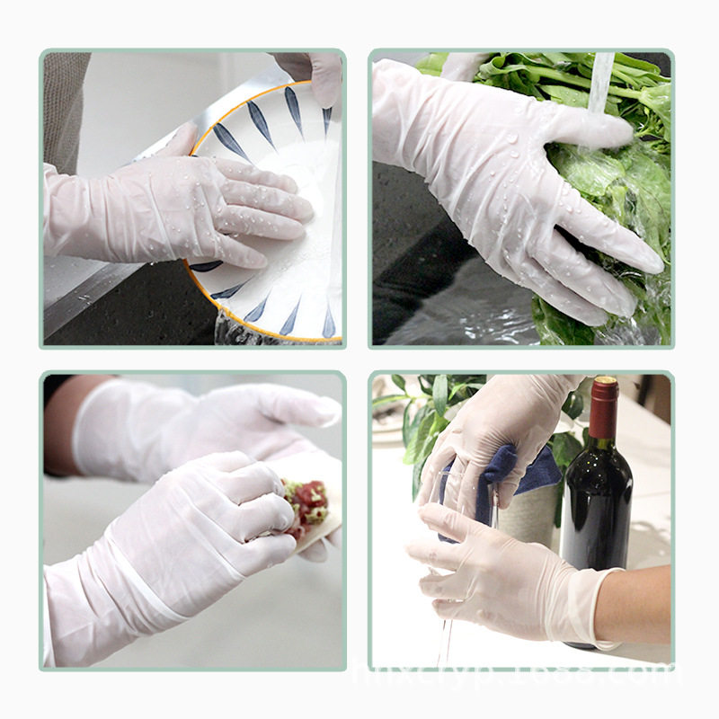 Qiaoyi Disposable Dishwashing Gloves for Women, Summer Household Chores, Kitchen Cooking, Cutting Vegetables, Washing Vegetables, Durable Nitrile Thin Style