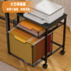 Cross-border new small file cart can rotate 360 degrees to move the file cabinet home office storage cart