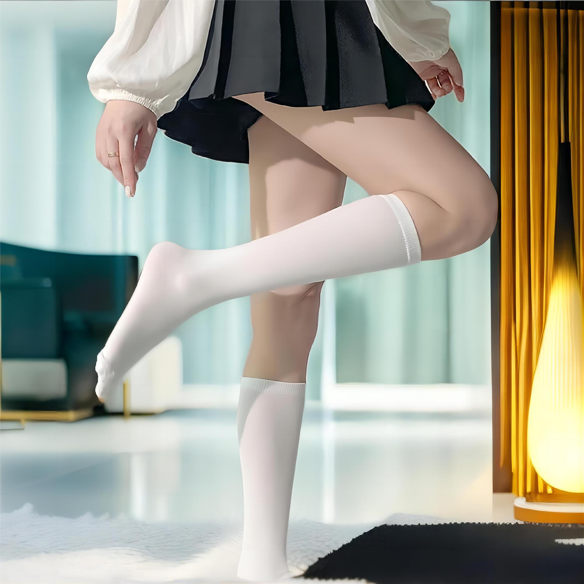 长筒袜小腿袜夏季薄款过膝袜日系可爱高筒袜女生袜中筒袜厂家批发