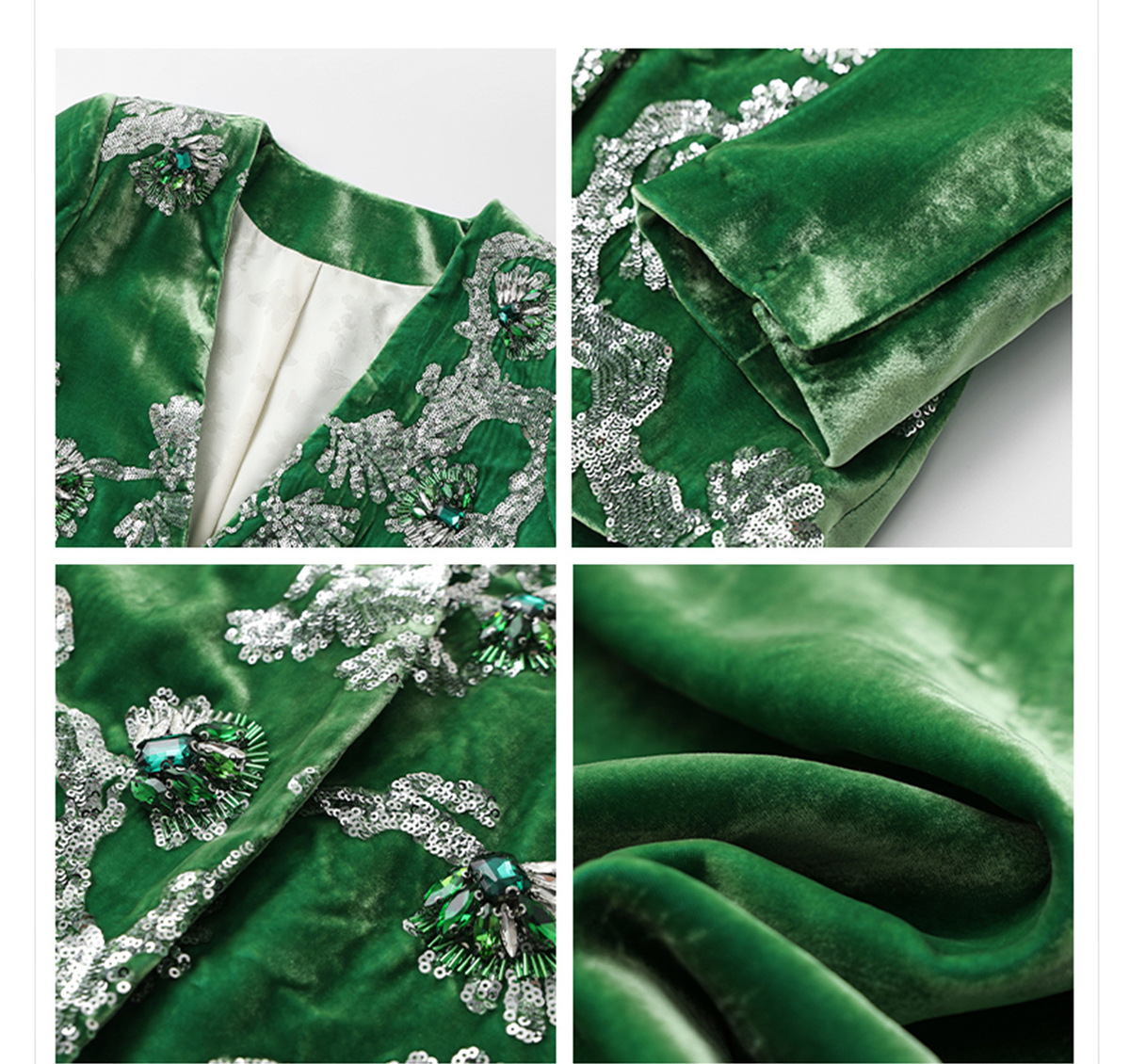 Bộ áo khoác cardigan và chân váy nữ thêu đính hạt lụa tơ tằm cao cấp — Váy (giao hàng trong 7 ngày), Váy (giao hàng trong ngày), Áo khoác (giao hàng trong 7 ngày)