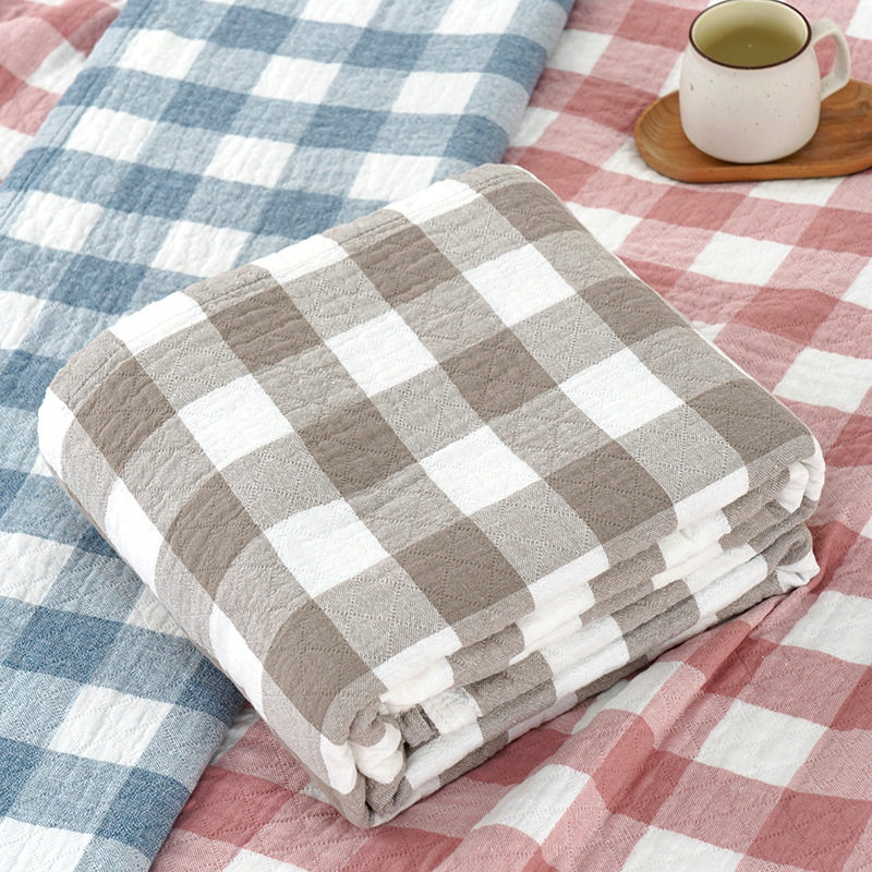 Towel Blanket Pure Cotton Gauze Throw Blanket Gauze Towel Blanket Air Conditioning Towel Blanket 100% Pure Cotton Summer Cooling Blanket Wholesale