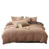 New Customer Special: Four-Piece Milk Velvet Bed Sheet and Duvet Cover Set, Thickened and Warm Coral Velvet Three-Piece Bed Set, Flannel