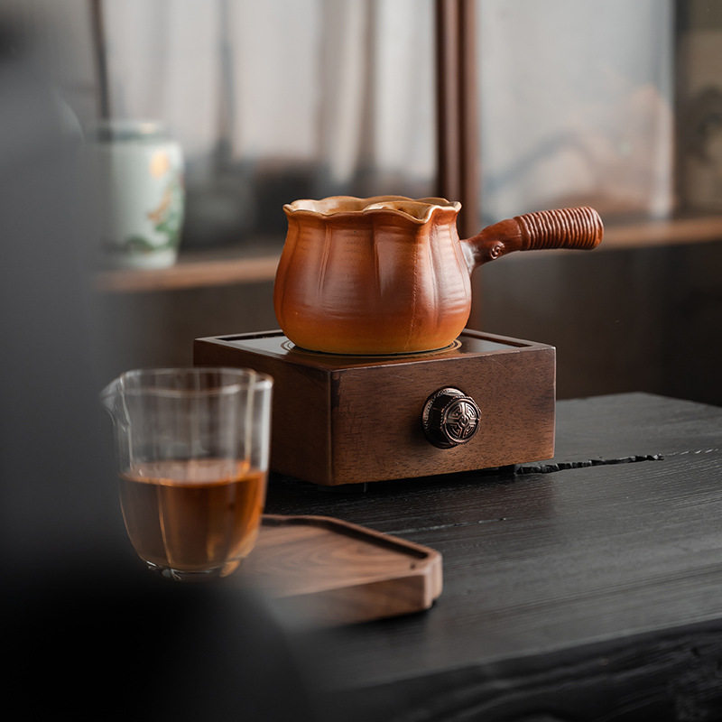 Heat-Resistant Ceramic Pot with Lid for Home Use, Suitable for Direct Fire and Electric Ceramic Stove, for Brewing Tea and Making Milk Tea