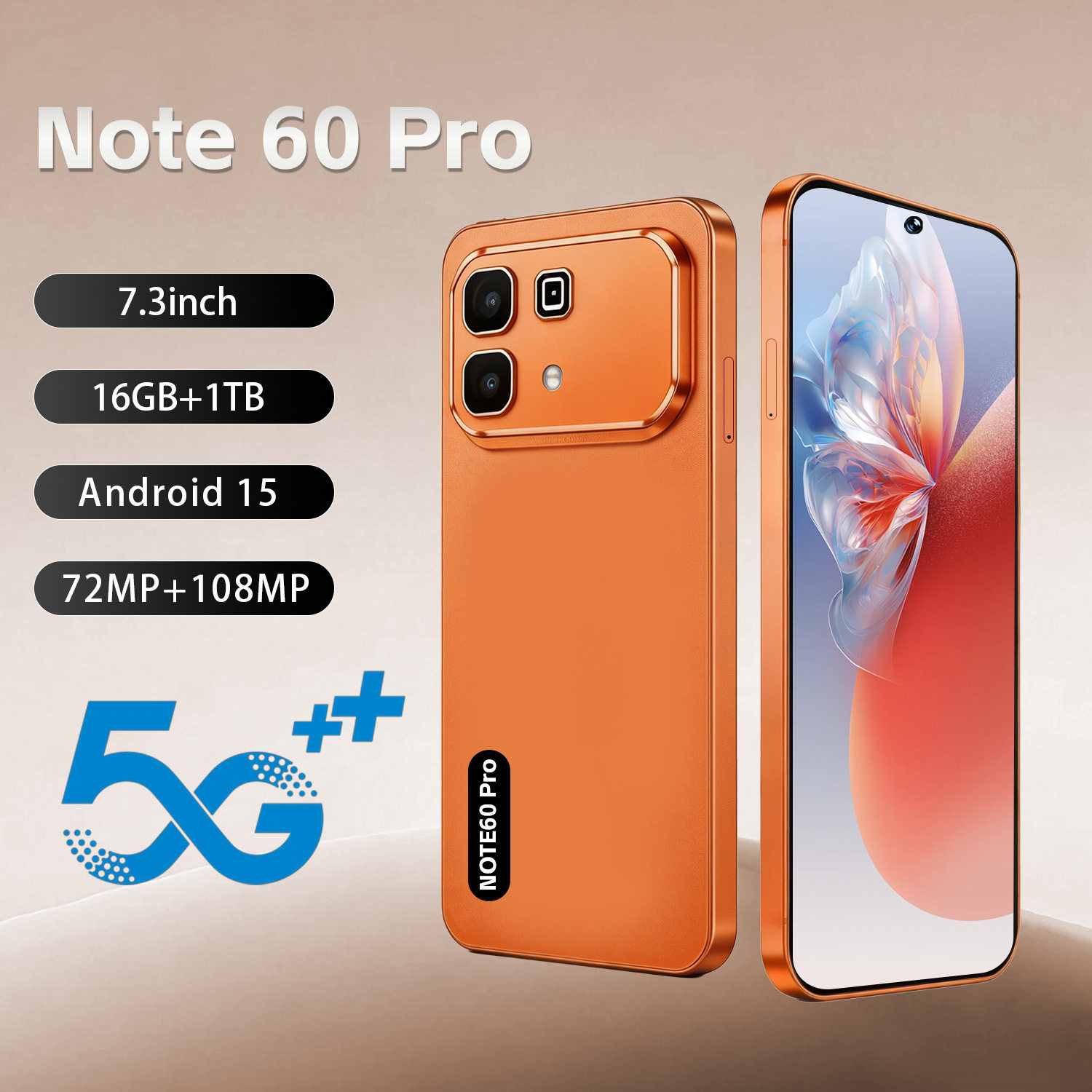 跨境新品智能手机Note 60 Pro热销16+1T大内存大屏手机源头厂家