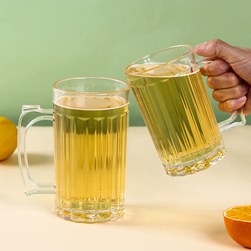 Acrylic Beer Cup Grill Hotel Bar KTV Beverage Large Capacity Plastic Cup Drop-resistant High Temperature Apron Cup