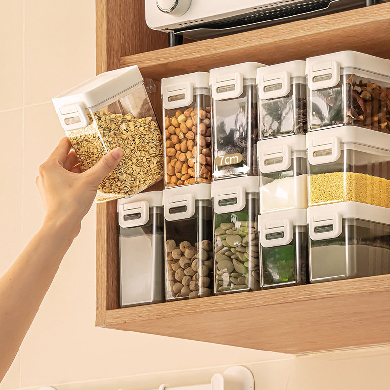 Nachuai Canned Food-Grade Sealed Jar Plastic Thickened Transparent Storage Box Snack Storage Grain Jar