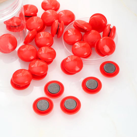 Wholesale whiteboard magnetic nails office color magnet magnetic particles round magnetic buckle teaching aids 30mm magnetic beads