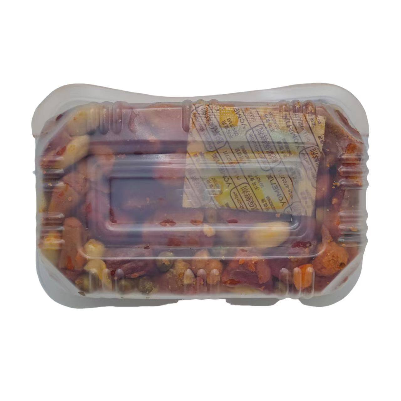 Spicy second sister wine king pepper salt spicy crisp salty peanut rice 230g boxed fried snacks 32 boxes wholesale