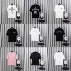 2026 Summer Trendy Brand New Pure Cotton Round Neck Short-Sleeved T-Shirt with Letter Print on the Chest, Casual Loose and Versatile Top