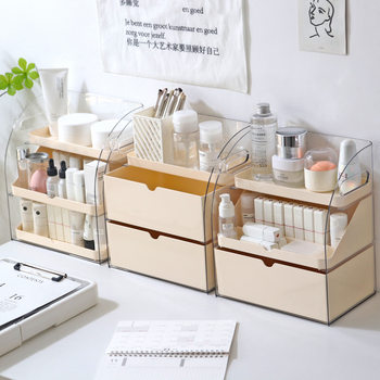 Cosmetics Storage Box Internet Popular Desktop Dust-proof Skin Care Dressing Table Storage Shelf Lipstick Household Acrylic