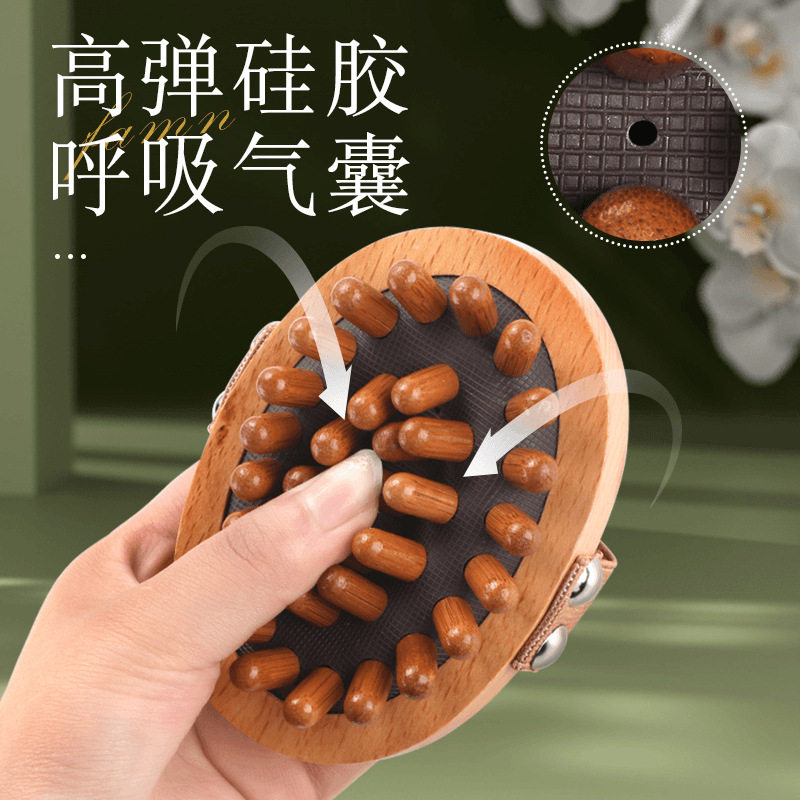 Meridian Brush for Belly Massage, Whole Body Universal Five-Element Tendon Massage for Slimming Legs and Abdomen