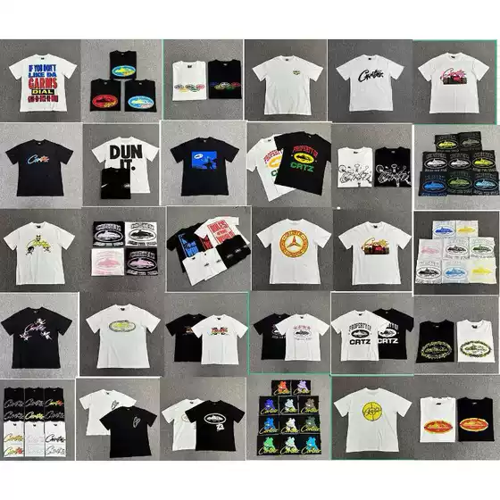 corteiz Devil Island Series T-shirt short sleeve letter Logo printing round neck short sleeve T-shirt cross-border foreign trade hot sale