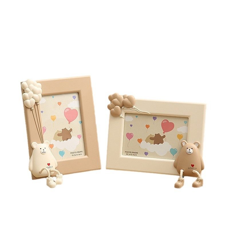 New creative cute 7 inch Mouse photo frame children's cartoon Three-dimensional photo frame kindergarten baby table wholesale