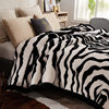 2025 New Winter Blanket Raschel Blanket Milk Coral Velvet Double Layer Thickeneded Warm Machine Washable Blanket