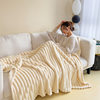 High-Weight Solid Color Thickened Warm Rabbit Fur Plush Blanket Flannel Blanket Milk Velvet Throw Blanket Nap Blanket Sofa Blanket