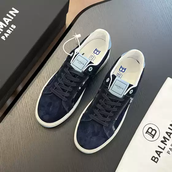 European Station Balmai/Bal Men's Shoes New Casual Shoes Genuine Leather Sneakers White Shoes Trendy Shoes Genuine Leather Shoes
