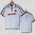 98-99 manchester united white second guest