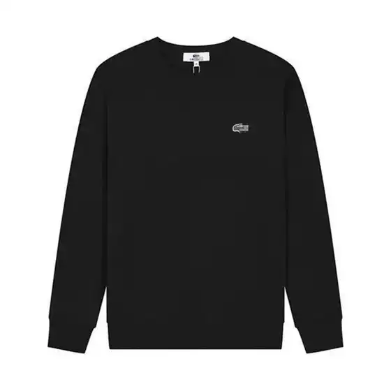 High-Quality Export Hot-Selling Crocodile Logo Drop-Shoulder Crew Neck Loose Sweatshirt Long-Sleeve Pullover Style Autumn and Winter Casual Unisex