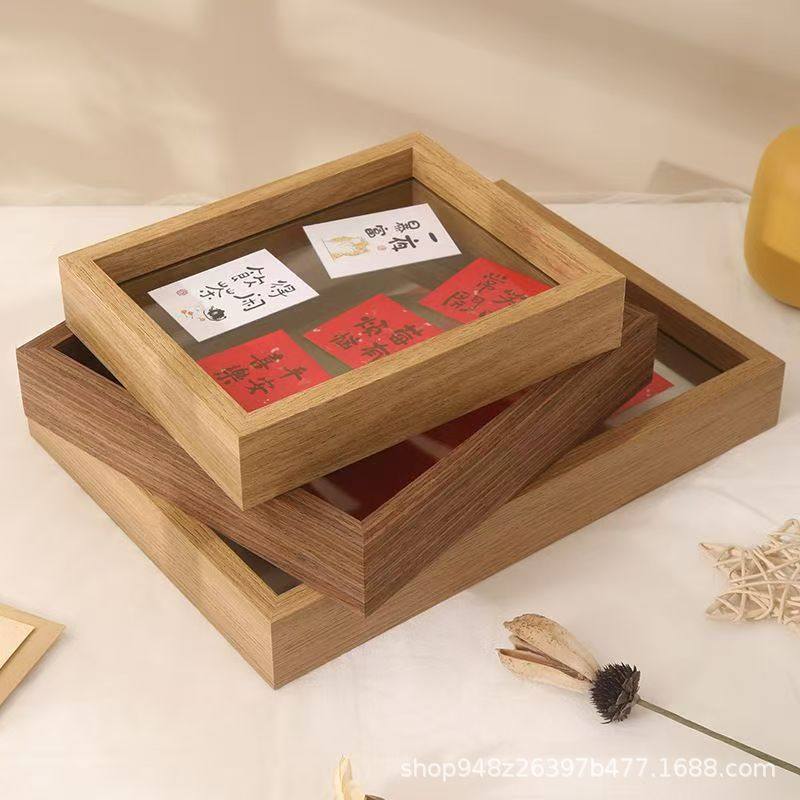 Double-Sided Transparent Acrylic Photo Frame Table 8inch A4 Specimen DIY Plexiglass Display Frame Calligraphy Framed Photo Frame