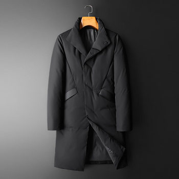 European Style Jacket 2025 New Men's Winter down Jacket Mid-Length down Jacket Brand Men's Casual Coat